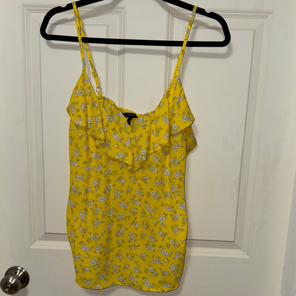 Yellow Floral Women's Top
